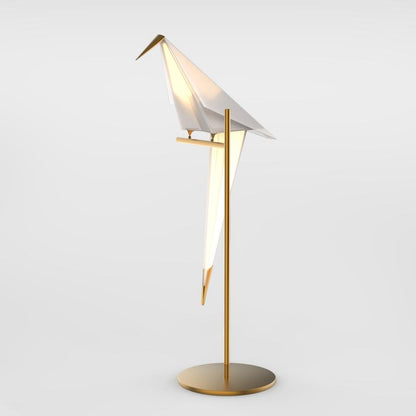 OrigamiLuxe - Gouden Tafellamp met Kraanvogel Design