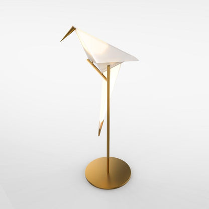 OrigamiLuxe - Gouden Tafellamp met Kraanvogel Design