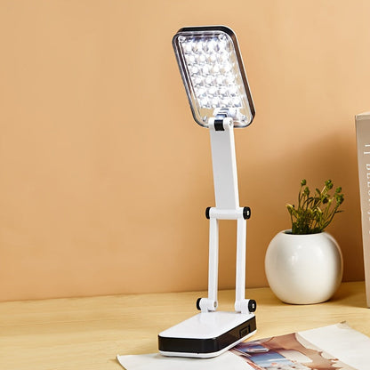 BrightFlex - Oogbeschermende LED Tafellamp met Vouwbare Zwenkarm, Batterij en USB Dubbele Voeding