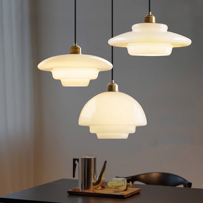 Clara - Witte Glazen Hanglamp