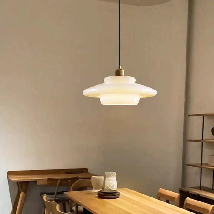 Clara - Witte Glazen Hanglamp