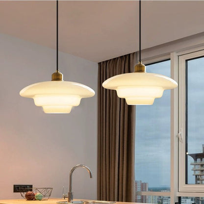 Clara - Witte Glazen Hanglamp