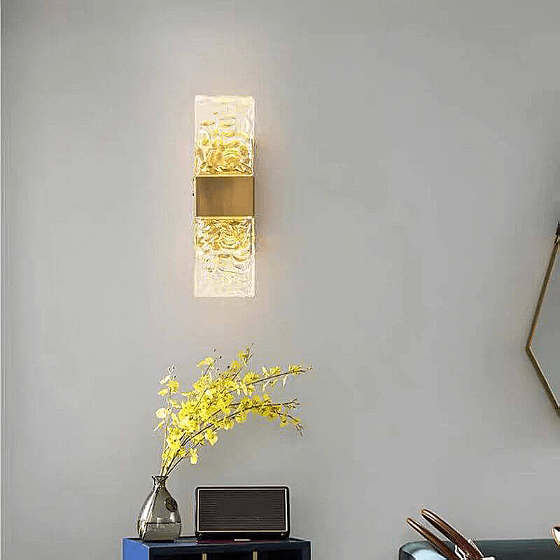 LumiLux - Kristallen Gouden LED Wandlamp