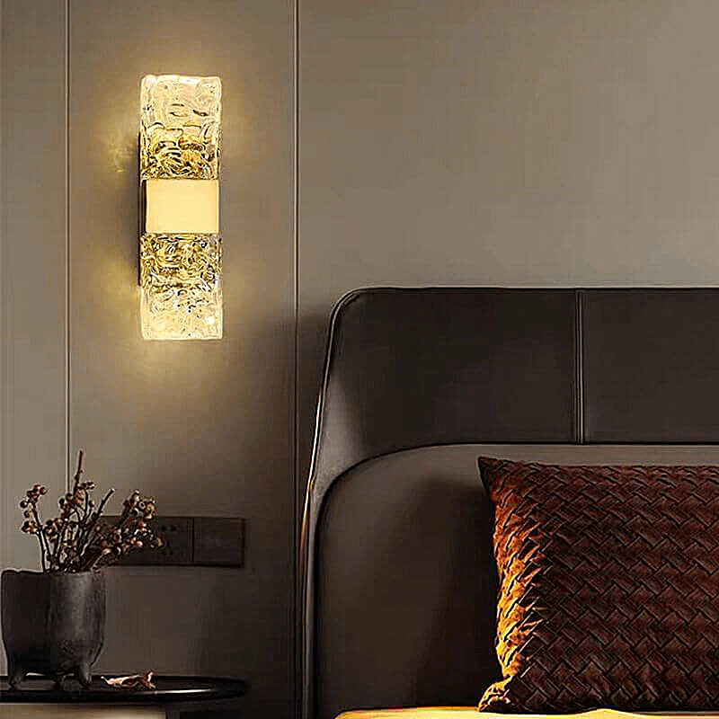 LumiLux - Kristallen Gouden LED Wandlamp