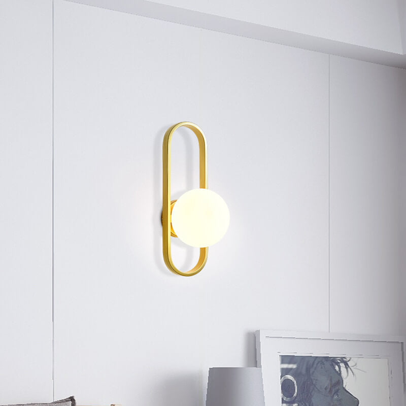 CirkelVerlicht | Moderne Wandlamp met Elegante Glazen Bol