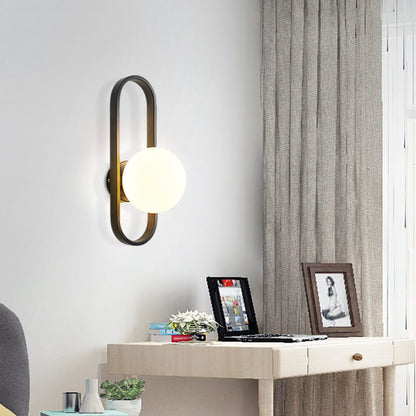 CirkelVerlicht | Moderne Wandlamp met Elegante Glazen Bol