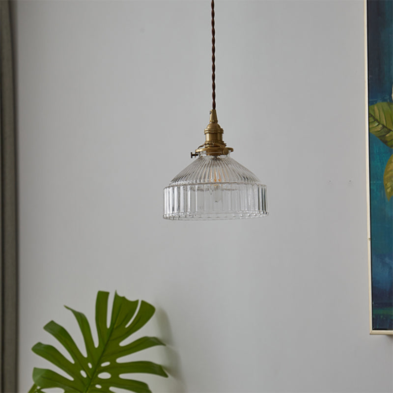 StripeGlow – Hanglamp met Gestreept Glas voor Een Authentieke en Stijlvolle Look