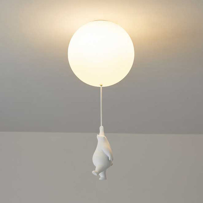 Luca - Speelse Hanglamp voor Kinderen met Beer en Ballon