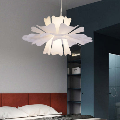 Petalia White - Elegante Witte Hanglamp van Metaal