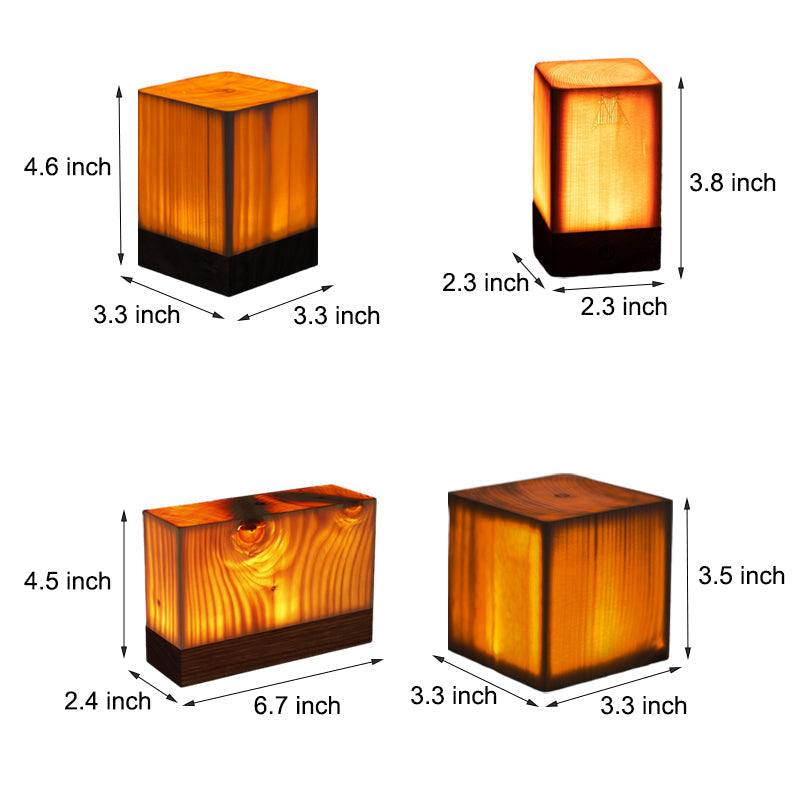 LumenWood - LED Tafellamp met Oplaadbare Accu