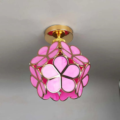 BloemLicht – Elegante Glazen Hanglamp met Bloemenontwerp