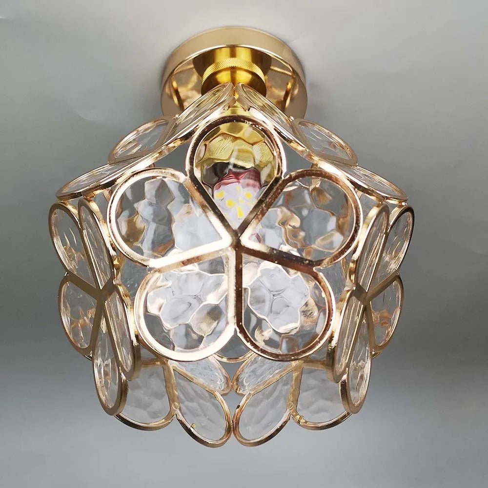 BloemLicht – Elegante Glazen Hanglamp met Bloemenontwerp