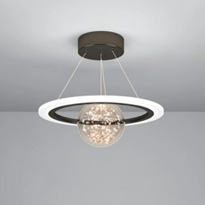 Elena - Moderne LED Plafondlamp met Glans Kroonluchter Design