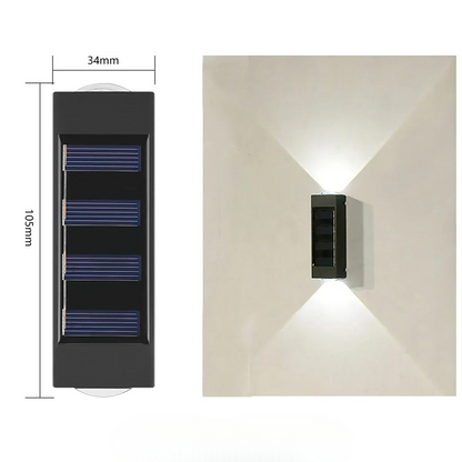 Solar Wandlamp voor Buiten - Up & Down LED Verlichting