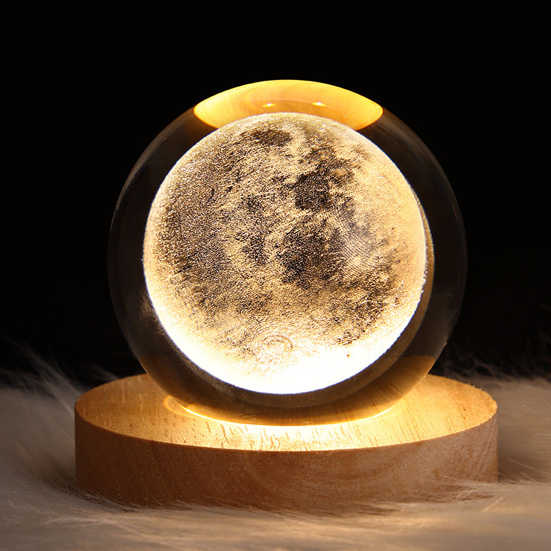 LunaLuxe | 3D Kristal Nachtlamp | Sfeerverlichting | Diverse Ontwerpen