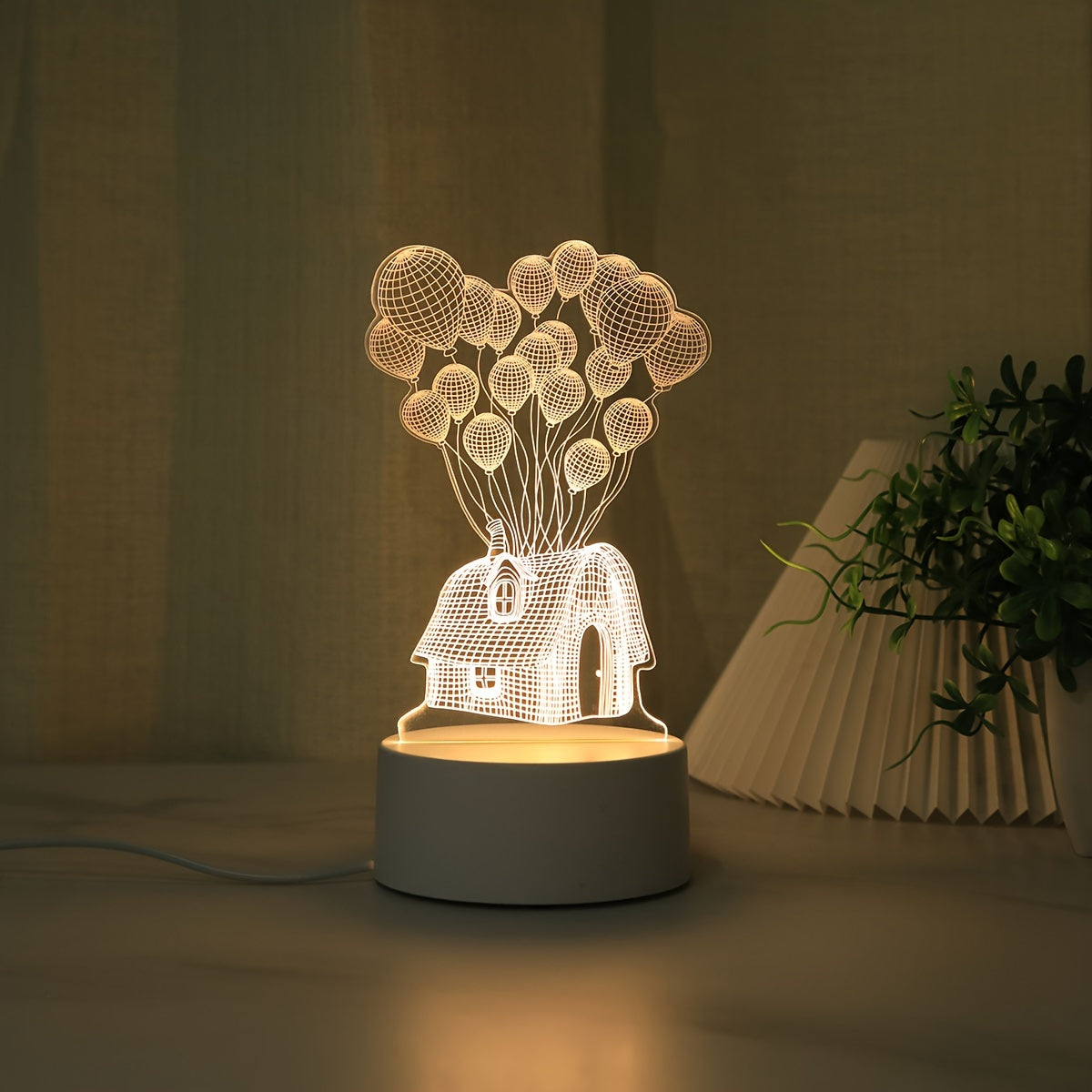 LumiBalloon - 3D LED Ballonhuis Nachtlamp USB-gevoed