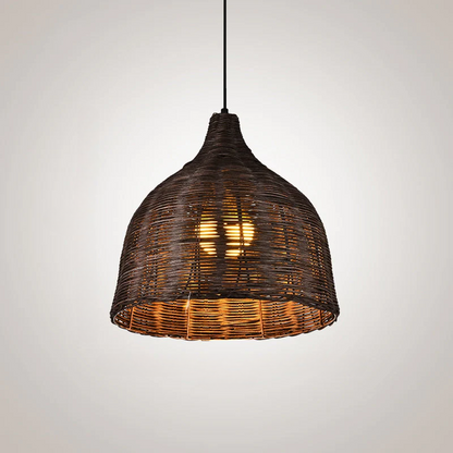 EcoWeave - Natuurlijke Hanglamp van Rotan en Bamboe