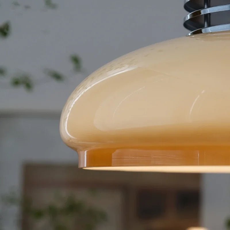 ArtisanAura | Stijlvolle Glazen Hanglamp met Bauhaus Ontwerp