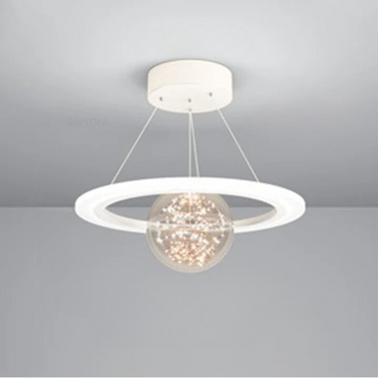 Elena - Moderne LED Plafondlamp met Glans Kroonluchter Design