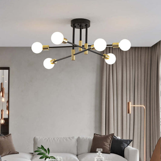 Elara – Elegante Glazen Bolkroon voor Luxe Verlichting