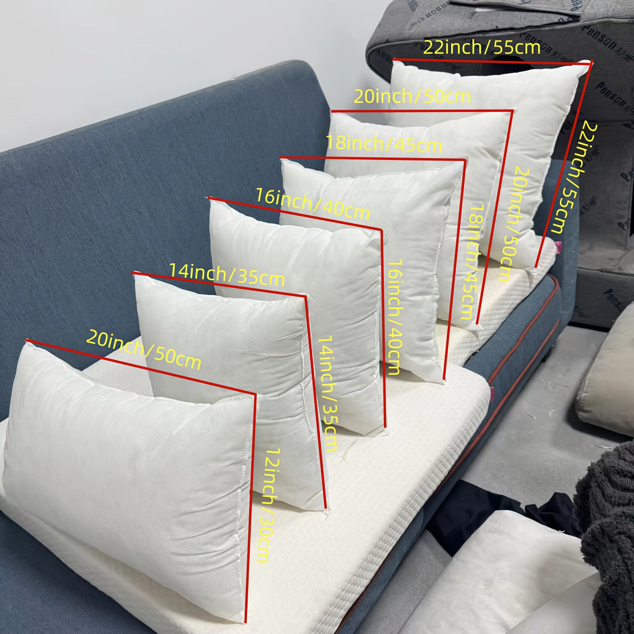 Non-Woven Kussen Inlays - Hoge Elasticiteit en Moderne Stijl | Geschikt voor Sofa's en Bedden