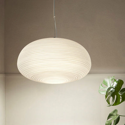 MarieLume | Moderne Geribbelde Glazen Hanglamp