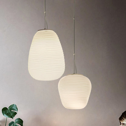 MarieLume | Moderne Geribbelde Glazen Hanglamp