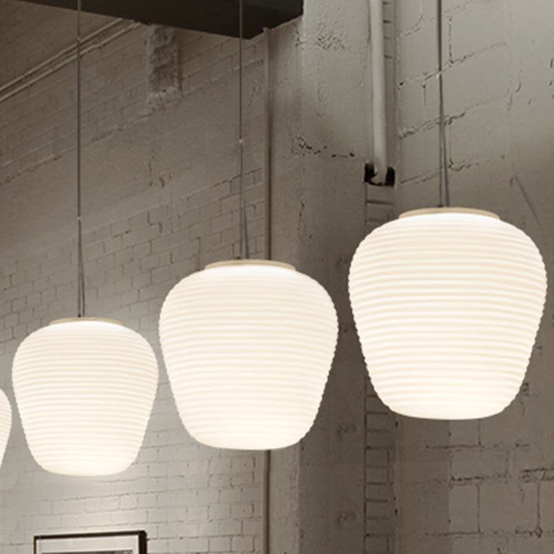 MarieLume | Moderne Geribbelde Glazen Hanglamp