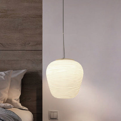 MarieLume | Moderne Geribbelde Glazen Hanglamp