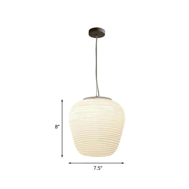 MarieLume | Moderne Geribbelde Glazen Hanglamp