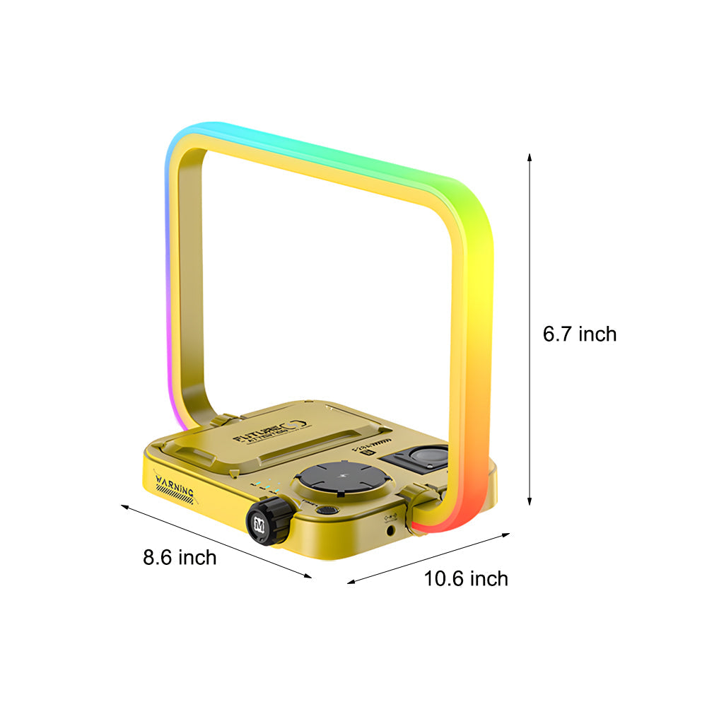 SmartGlow - 3-in-1 Draadloze Oplader RGB Tafellamp