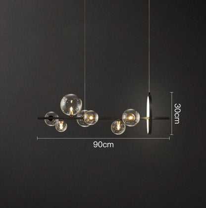 CelestialGlow | Elegante Hanglamp van Geblazen Glas