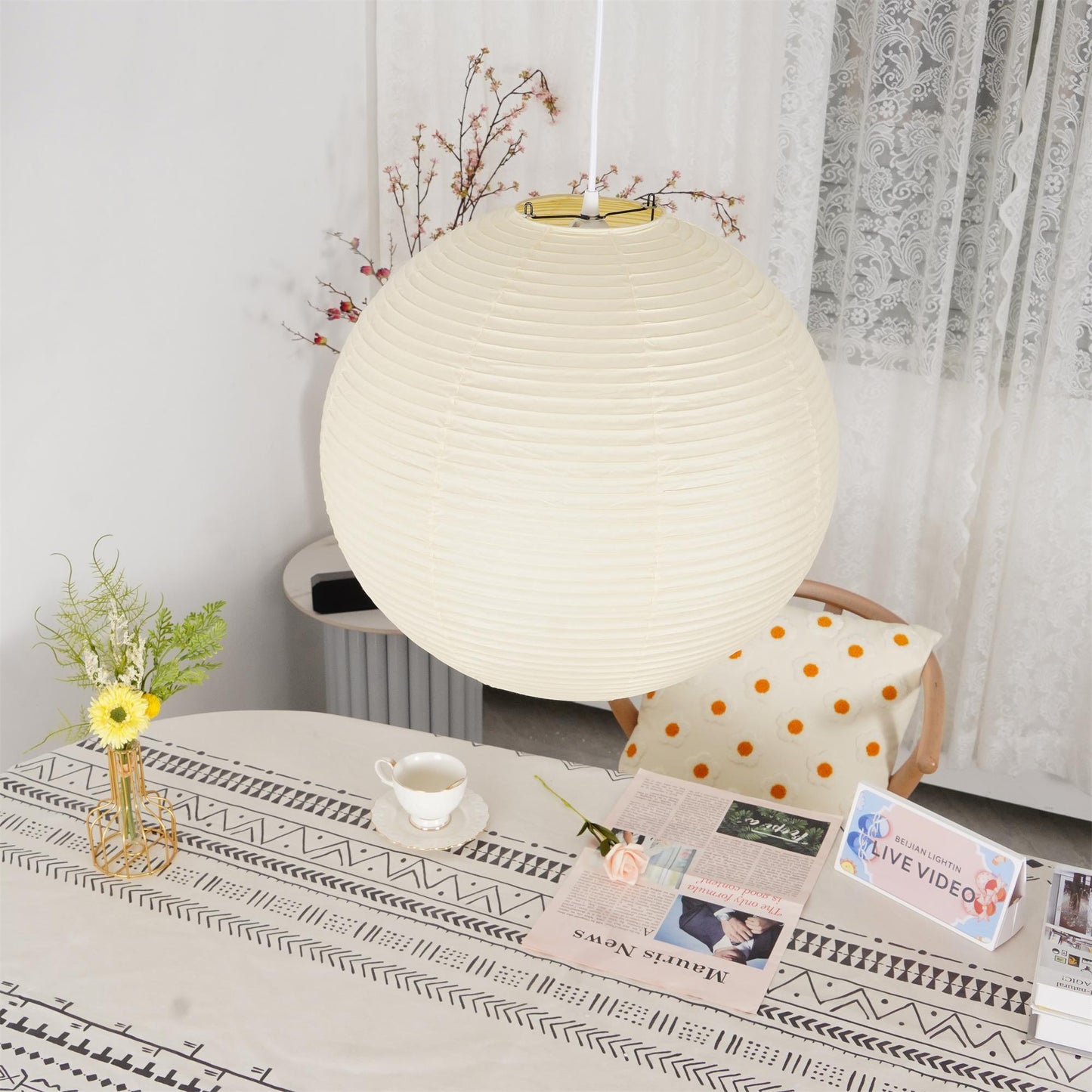 OriZen – Elegante Japanse Hanglamp met Tijdloos Design