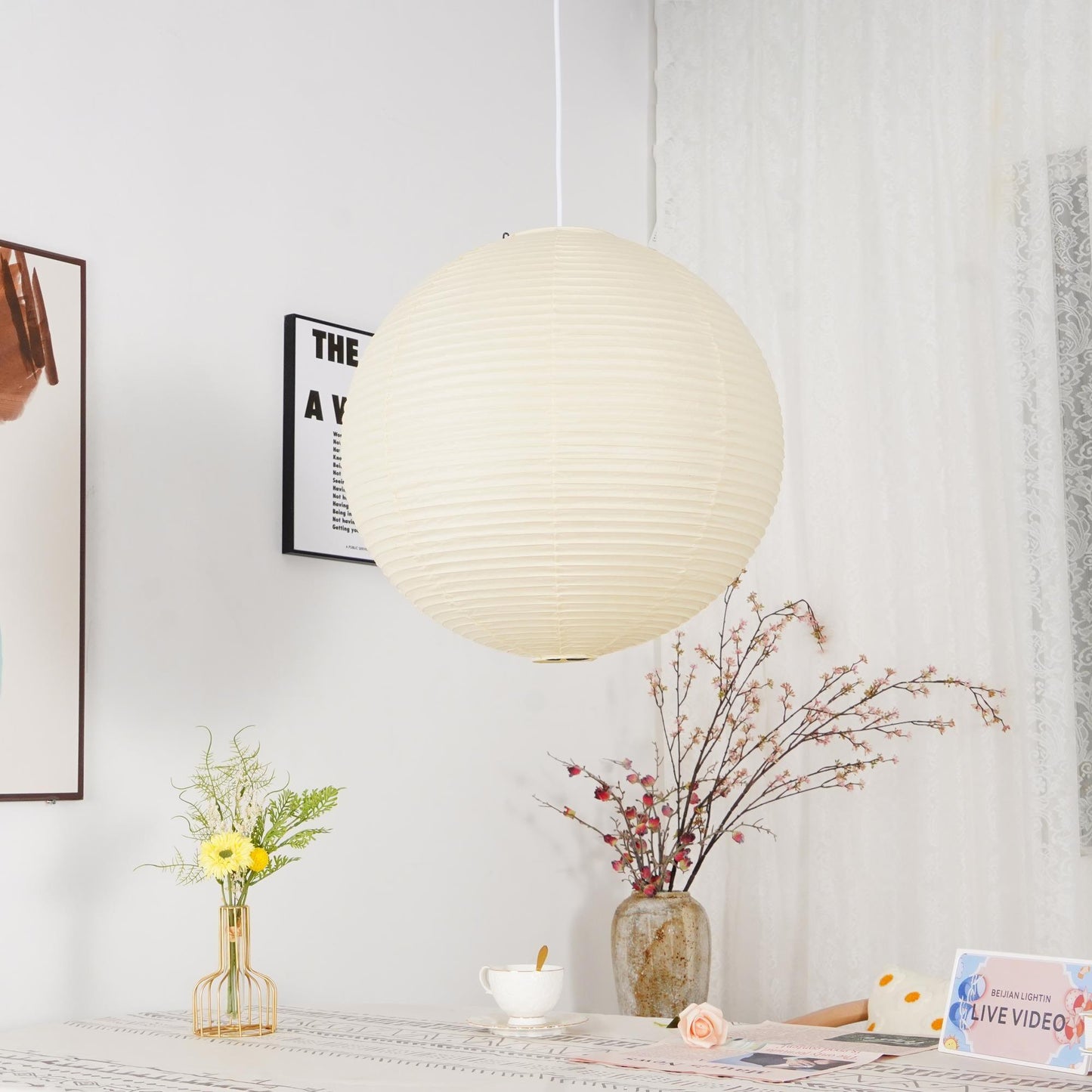 OriZen – Elegante Japanse Hanglamp met Tijdloos Design