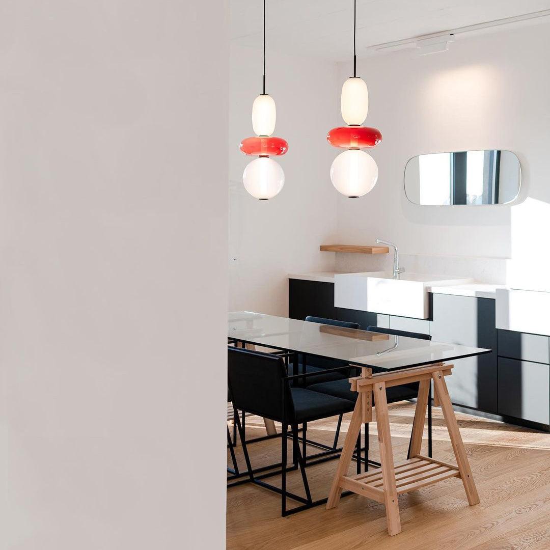 LunaGlo | Luxe Glazen Hanglamp voor een Elegante Sfeer