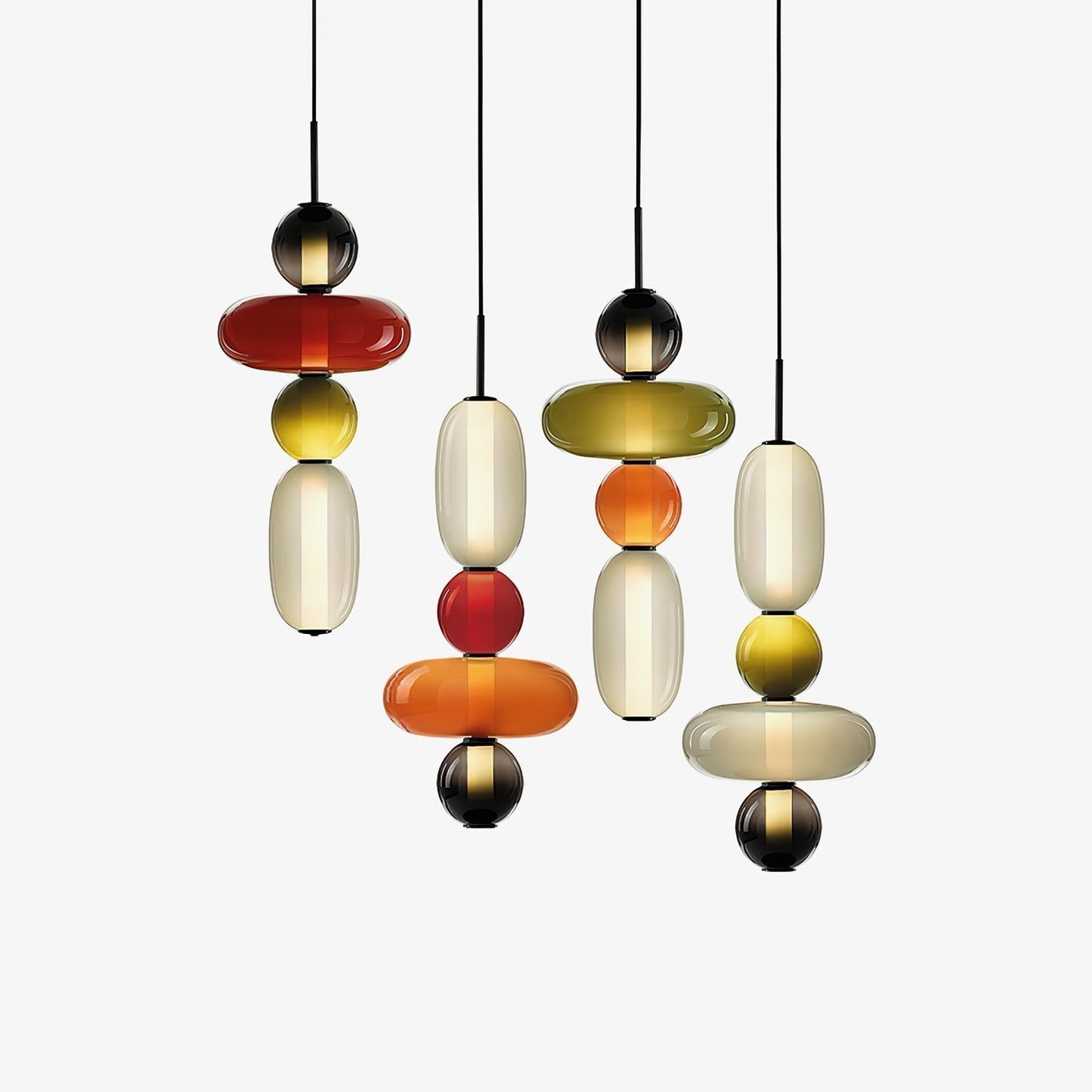 LunaGlo | Luxe Glazen Hanglamp voor een Elegante Sfeer