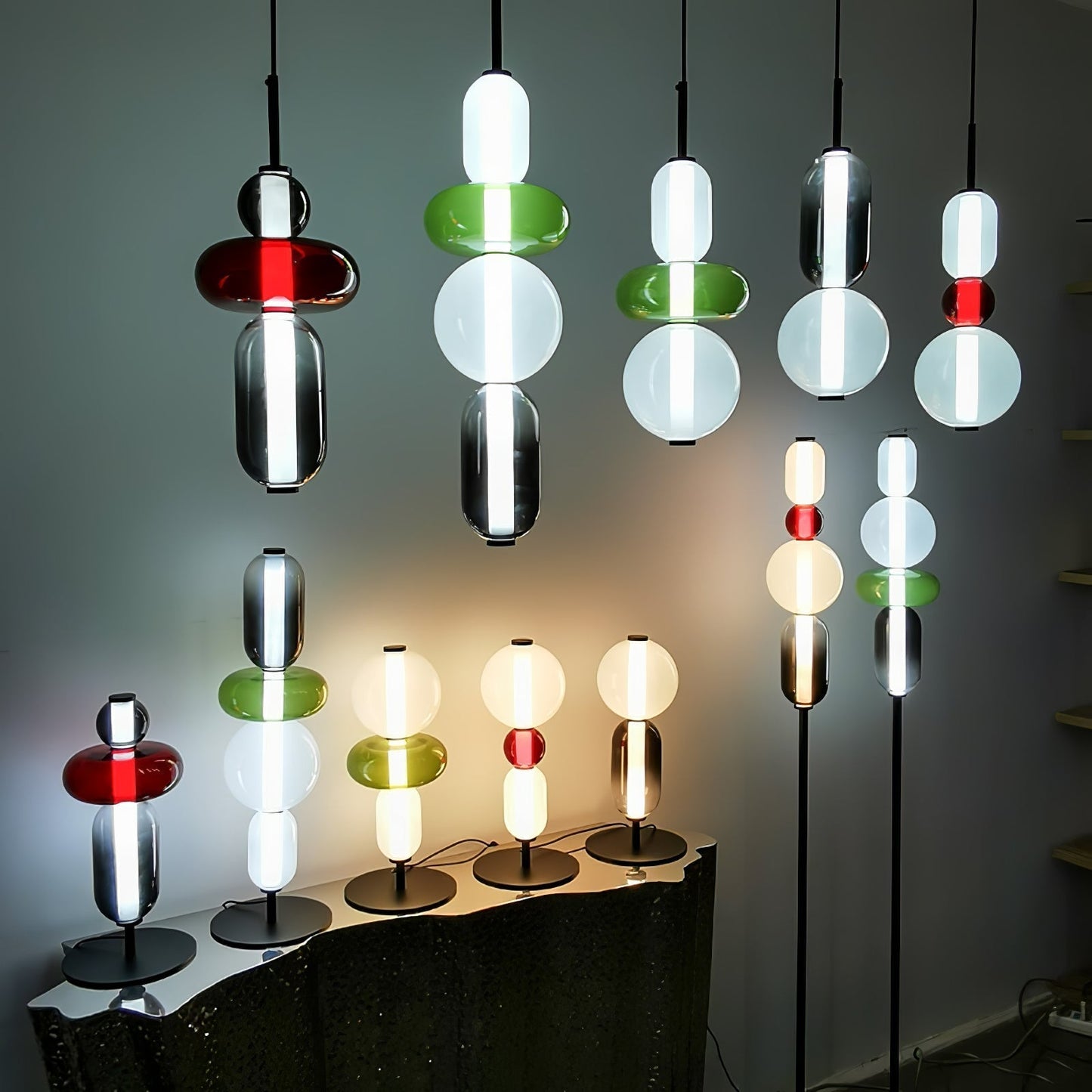 LunaGlo | Luxe Glazen Hanglamp voor een Elegante Sfeer