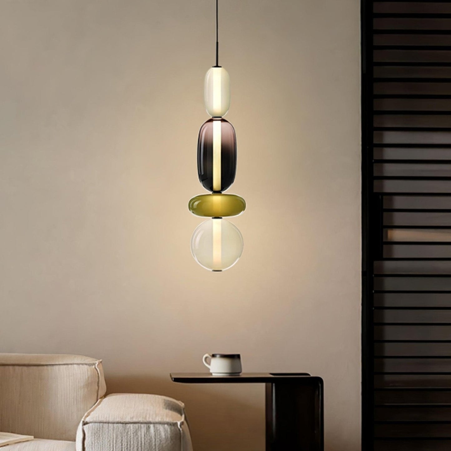 LunaGlo | Luxe Glazen Hanglamp voor een Elegante Sfeer