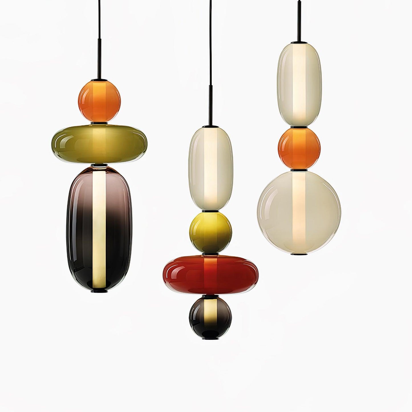 LunaGlo | Luxe Glazen Hanglamp voor een Elegante Sfeer