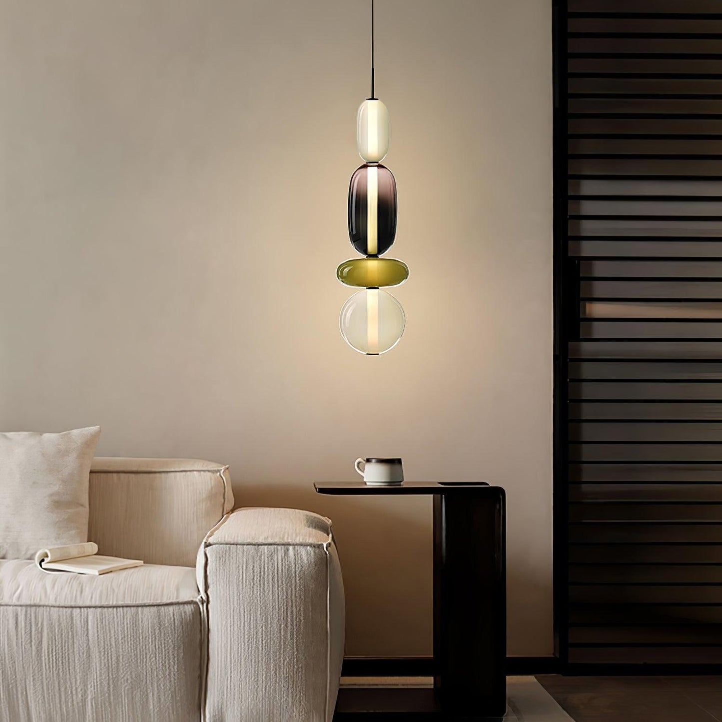 LunaGlo | Luxe Glazen Hanglamp voor een Elegante Sfeer