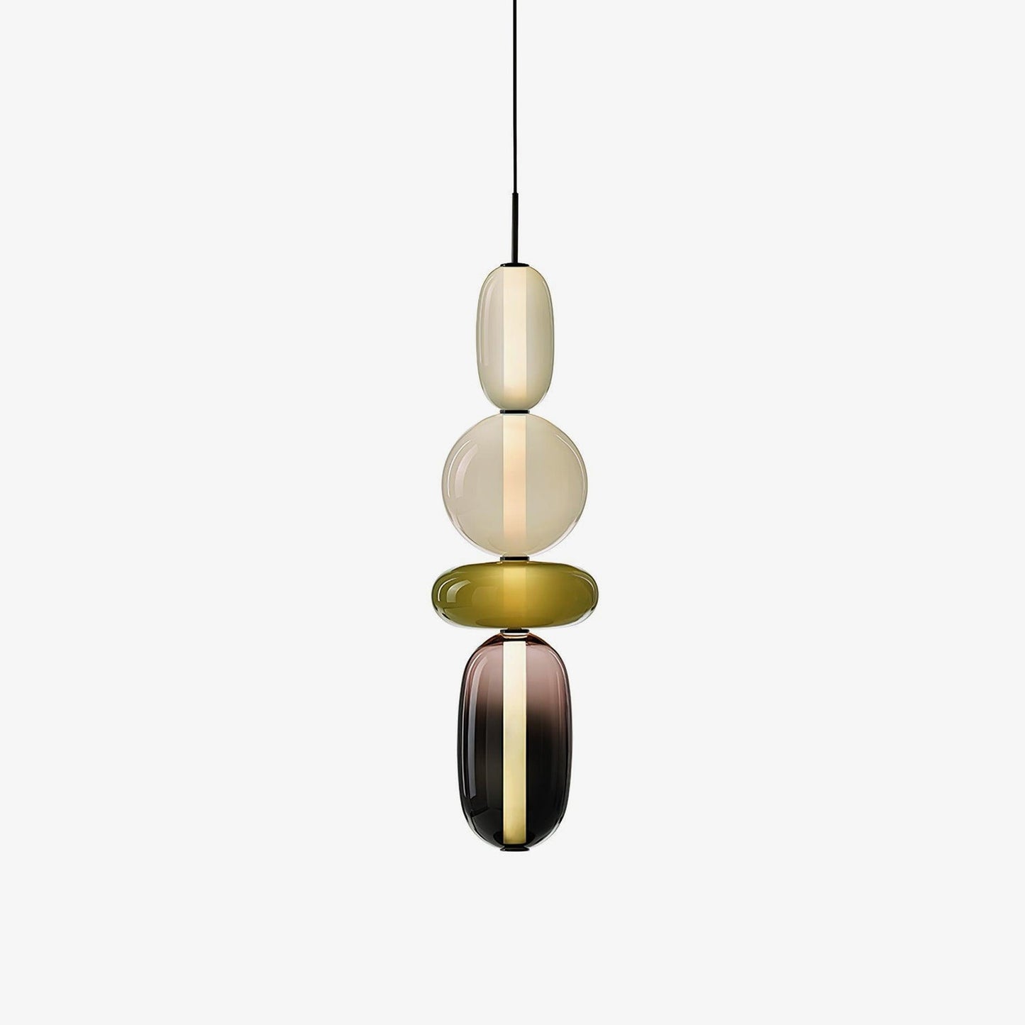 LunaGlo | Luxe Glazen Hanglamp voor een Elegante Sfeer