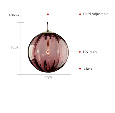 LumiGlobe - Retro Luxe Globe Hanglamp