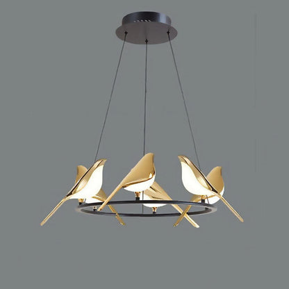 SkyLight - Speelse Hanglamp met Decoratieve Vogencirkel voor een Unieke en Luchtige Sfeer