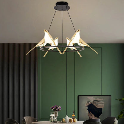 SkyLight - Speelse Hanglamp met Decoratieve Vogencirkel voor een Unieke en Luchtige Sfeer