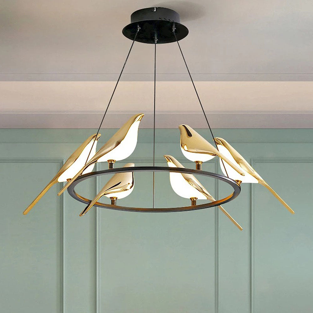 SkyLight - Speelse Hanglamp met Decoratieve Vogencirkel voor een Unieke en Luchtige Sfeer