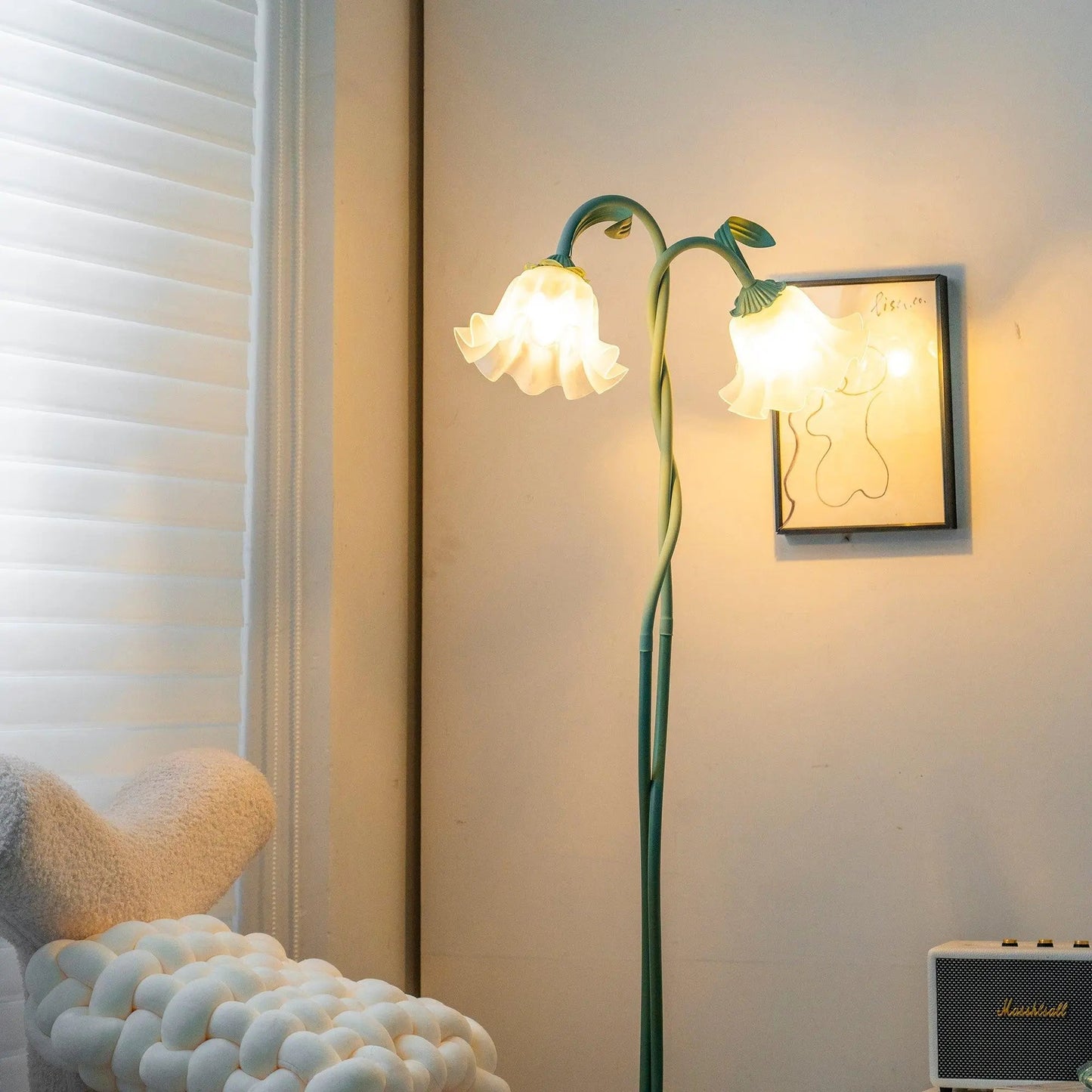 PetalGlow | Stijlvolle Serene Bloemen Vloerlamp