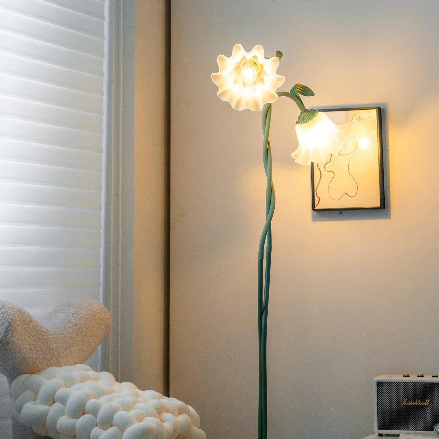 PetalGlow | Stijlvolle Serene Bloemen Vloerlamp