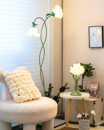 PetalGlow | Stijlvolle Serene Bloemen Vloerlamp