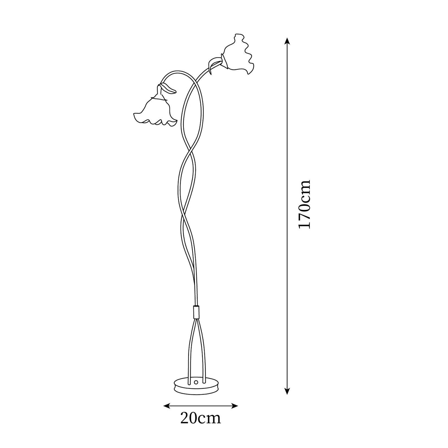 Isolde - Calla Flowers Vloerlamp voor een Betoverende Sfeer