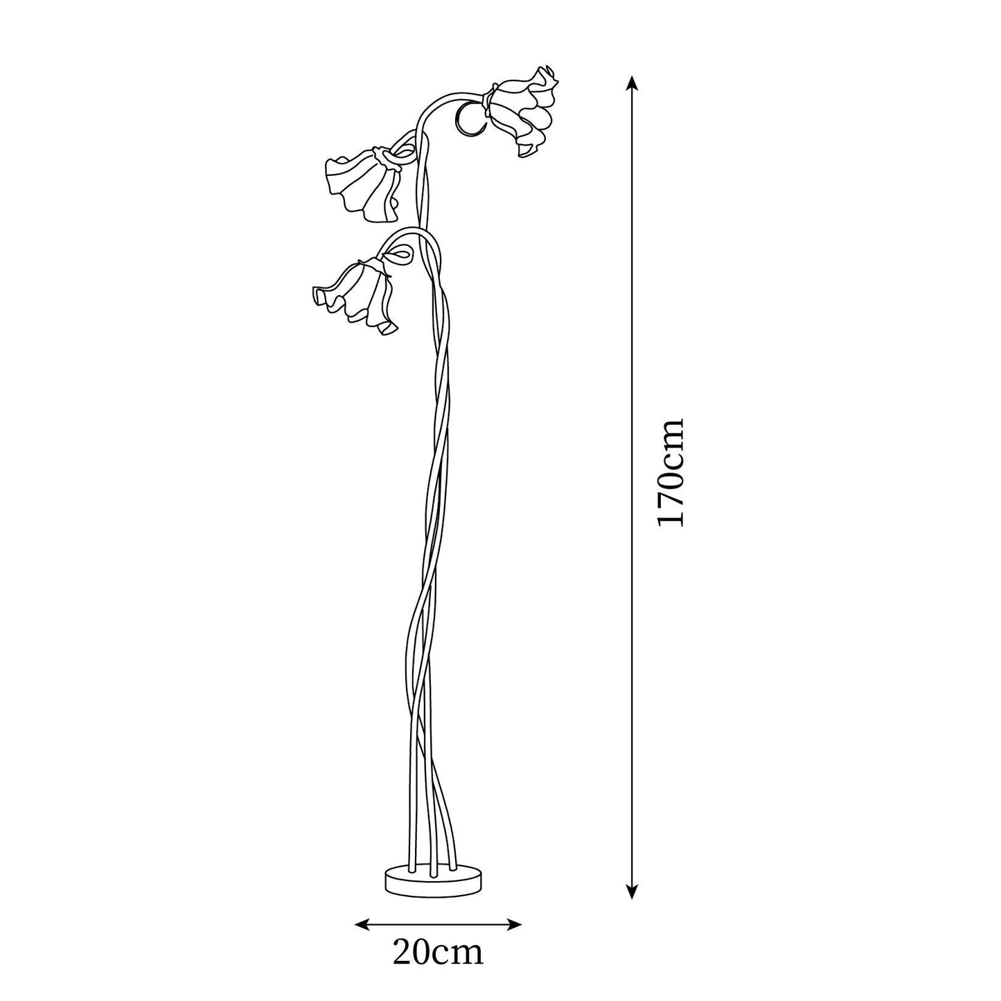 Isolde - Calla Flowers Vloerlamp voor een Betoverende Sfeer